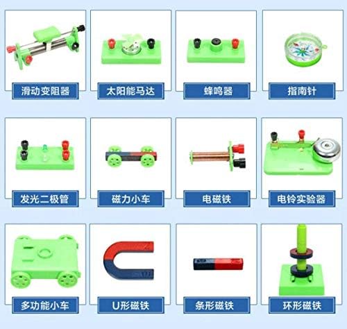 Zhongjiuyuan Science Electricy Experiment Kit za djecu | Projekt učenja paralelnih serija za izgradnju kruga | Skup za rešavanje problema