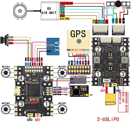 Mingchuan Flight Controller Stack F722 32bit BL32 40A 50a Aio Blheli32 ESC 2-6S za FPV Racing Drone Quadcopter pribor