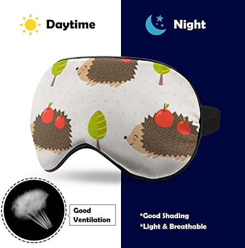 Ježa Mekana maska ​​za mekana oka Prekrijte efektivno sjenilo za sjenčanje, udobna maska ​​za spavanje s elastičnim podesivim remenom