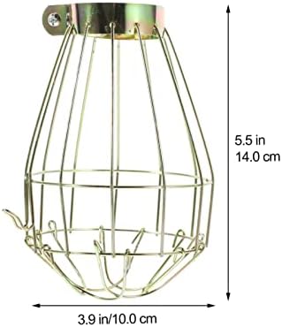 Beaupretty stropni ventilator navija se DIY metalni žičani kavez Industrijski podesivi poklopac lampica za laganu lampicu za Bar 4pcs