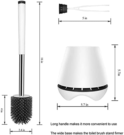 Bienka Woft Bowl četkica i držač WC za čišćenje alata za čišćenje kupaonice Postavi za čišćenje kupaonice za čišćenje i skladištenje