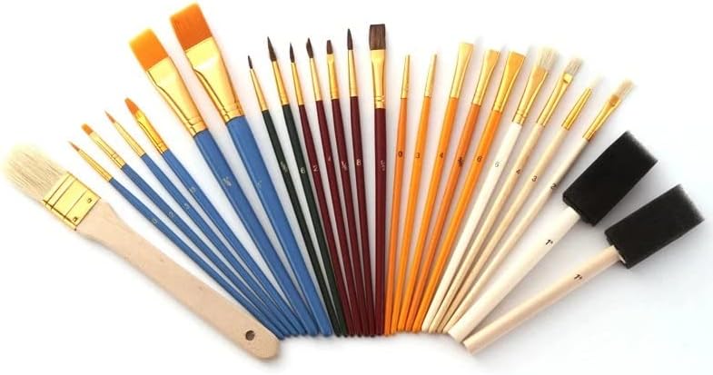 SXDS Professional najlonske kose četkice za naftu naftu naftu crtač za crtanje četkica za osporavanje olovke Umjetni materijal