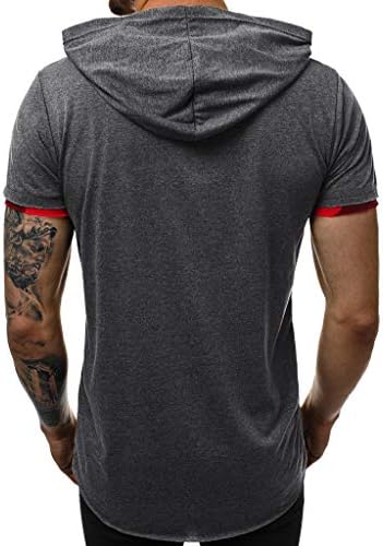 Muška majica casual stilski majica za uznemirenu majicu Nepravilni hem s kratkim rukavima HOODIE modne hip hop Streevewewer majice