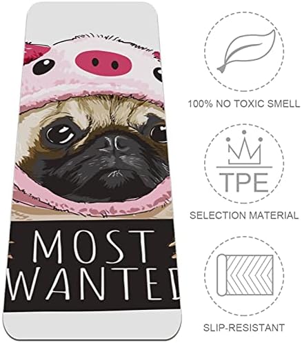 Siebzeh Mops pas svinja Premium Thick Yoga Mat Eco Friendly gumeni zdravlje & amp; fitnes non Slip Mat za sve vrste vježbe joge i