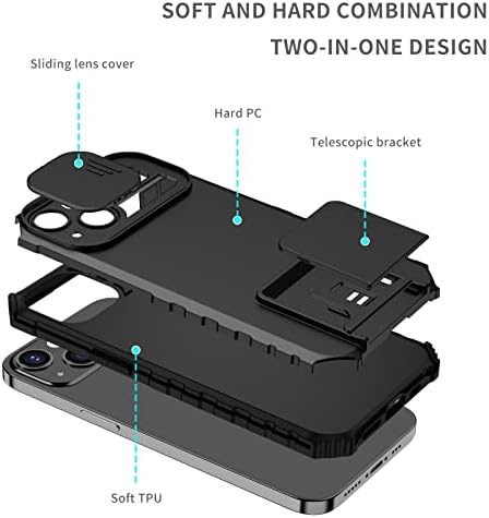Zaštitna futrola Silikonska kickstand Case kompatibilan je kompatibilan sa Samsung Galaxy A03 Core, [3 stand načina] Vertikalna i