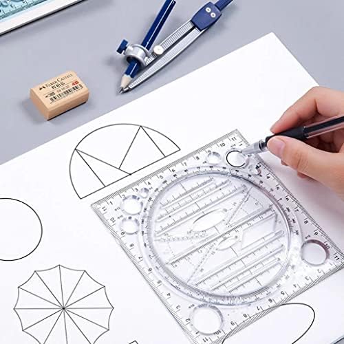 FANGSGO multifunkcionalni geometrijski ravnalo, novo crtanje šablona za crtanje Rabljeni dečiji dizajner za crtanje
