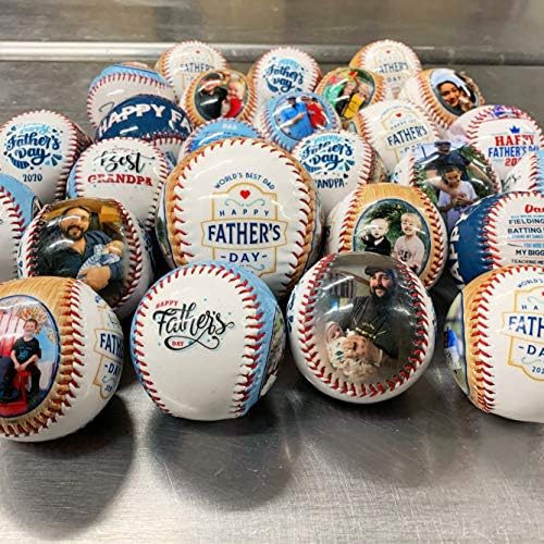 Dan Makeaball Očev po mjeri Baseball sa ekranom! | Personalizirani bejzbol sa slikama i fotografijama | Najbolji poklon za svetske