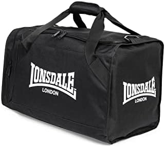 Lonsdale Sportska torba, crna / bijela, 30L UK
