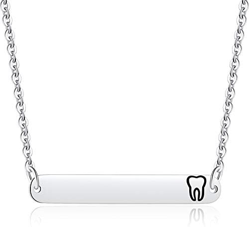 Ogrlica za zube Hazado, stomatolog poklon, stomatološki higijenski poklon, poklon za zubne studente, dentalni diplomski ogrlica, ogrlica