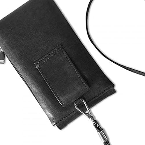 Skeleton Online chat Face Telefon novčanik torbica Viseći mobilni torbica Crni džep