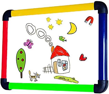 VIZ-PRO Dječija Tabla/Tabla za pisanje/ploča za suho brisanje, okvir u boji, 12X 8