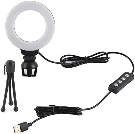 Video Conference lighting Kit 4in LED Prigušivo prstenasto svjetlo Selfie Fill Light sa kopčom za video konferencije za Laptop računar