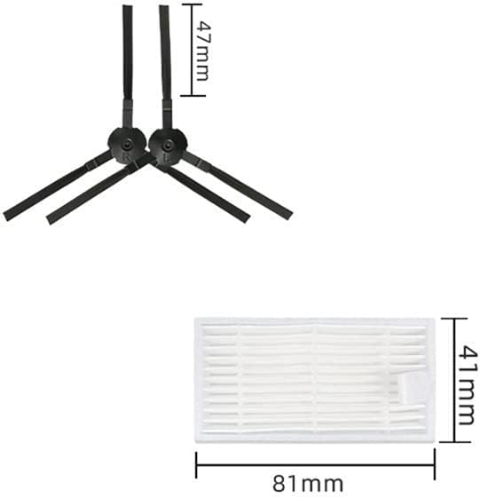 Whisverse 1 Set Efficient HEPA filter Rezervni dijelovi Kompatibilan s Ilife V5 V5S V3 V3S V5PRO V50 V55 X5 V5S PRO robot usisavač