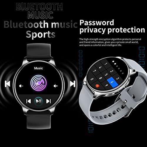Smart Watch Bluetooth Call Aktivnost Tracker Music Control Vodootporni fitnes tragač Sat sa lozinkom Lock Funkcija Pametni band kalorija Pedometar za žene Muškarci, Crna