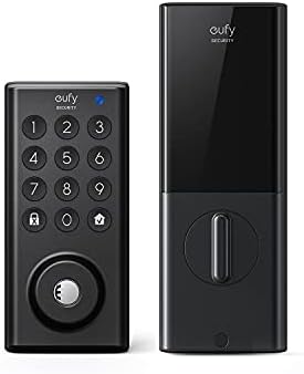 EUFY Sigurnost Smart Lock D20, zaključavanje vrata bez ključa, Bluetooth elektronski deadbolt, tastatura za dodirnu ekranu, IP65 vremenske
