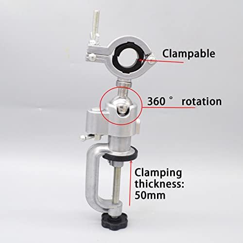 Stona klupa Vises Stezaljka za električnu bušilicu/brusilicu, okretna Aluminijumska legura za bušilicu držač držača za električnu