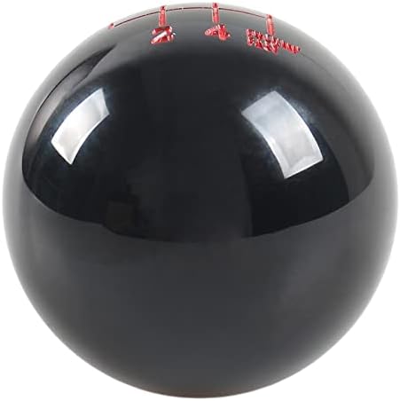 Poseng Black Ball Shift dugme 6 Brzina kružna mješavina M12x1.25, sa 3 adaptera M10x1,5 m10x1,25 m8x1,25 - 3D rezbarenje