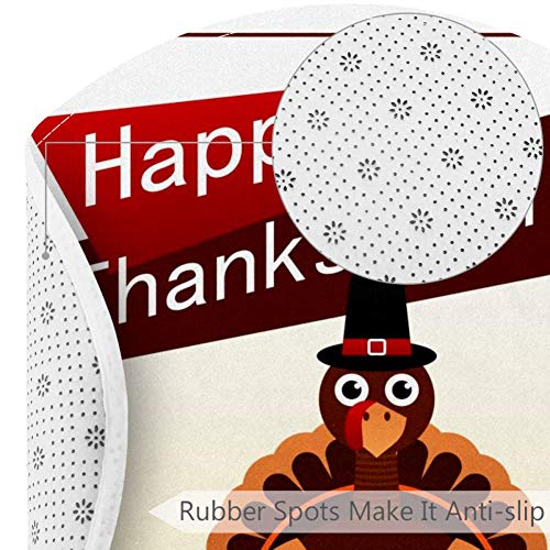 Fall Dan zahvalnosti Burke Turska, Nelištana vrata 23.6 Okrugli prelomni tepih tepih za djecu za djecu Baby Room Play Room