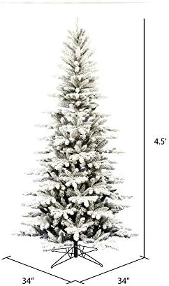 Vickerman 4,5 'x 34 od jatog božićnog božićnog božićnog drveta, neograničeno - sezonski zatvoreni kućni dekor