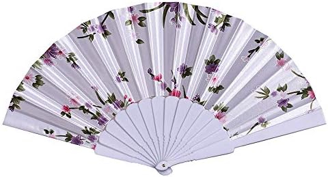 Konxxtt sklopivi ventilatori kineske / japanske trave cvijeće dizajniraju ručni svileni plesni navijači