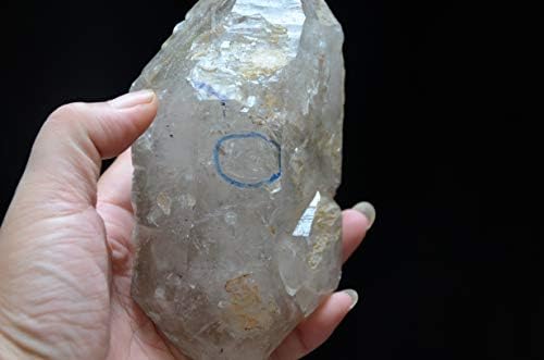 Real Tibet Himalayan Hightlines Crystal Kvarcni dragulj 5.51inch sa 1 pokretnim mjehurići Enhydro