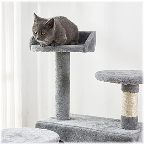 Mačje Drvo, mačji toranj od 52,76 inča sa daskom za grebanje sisala, stubovi za grebanje namještaja sa Podstavljenom platformom, 2