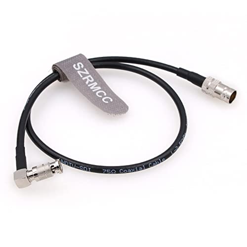 SZRMCC visoke gustoće HD desni kut Micro BNC Q4 do standardnog BNC ženskog 75 ohm UHD 4K video koaksijalni kabel za Blackmagic Video