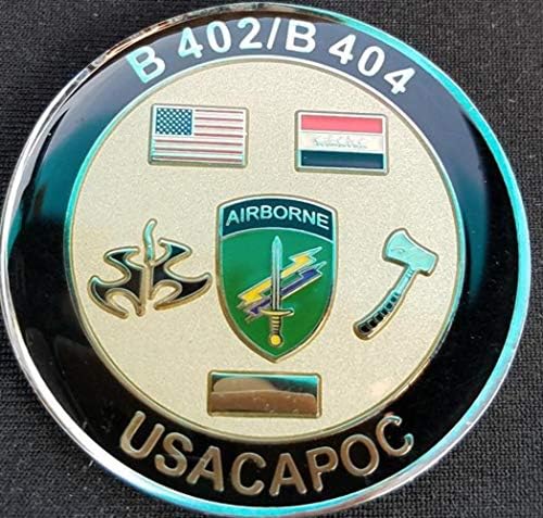 B / 402-B / 404 USCAPOC B CO 402. Civilni poslovi BN i B CO 404. Civilni poslovi BN Army Posebna operacija Challenge Coin
