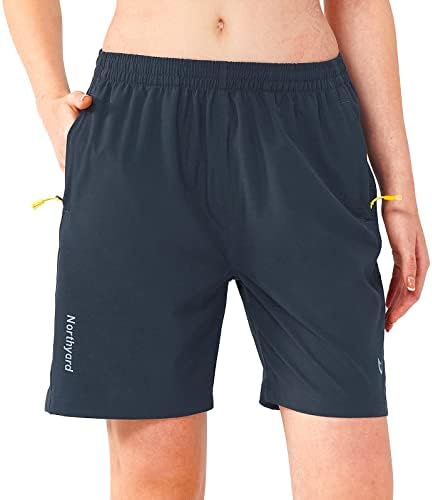 Northyard ženske atletske planinarske kratke hlače Brze suho aktivne lagane kratke hlače za treniranje teretane sa 3 džepova sa zatvaračem