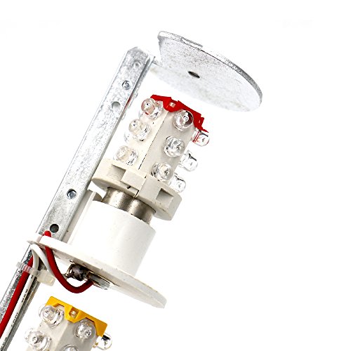 Baomain industrijski signal lagan stupac LED alarm Square Twer Tower Light indikator Kontinuirani lagani upozorenje Svjetlosr Crveni