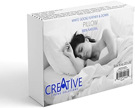 Kreativna živa rješenja Klasična bijela guska pero dolje jastuk
