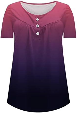 LCEPCY ženska moda sakrij trbuh tunike vrhovi kratkih rukava labav fit bluze casual s majicama V-izrez za nošenje sa gamašima