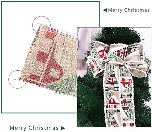 Božićni ukrasi 6m tiskane vrpce božićno drvce visi božićne vikendice TASS TENTS 10x10