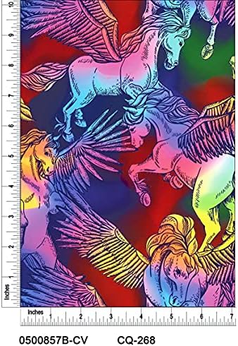 Pegasus dizajn štampan na pamučnoj tkanini za prošivanje pored dvorišta
