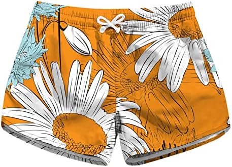 Eoeioa Atletska kratke hlače za žene ljetne elastične strugove kratke hlače sa džepovima casual labavo lagane vještačke kratke hlače