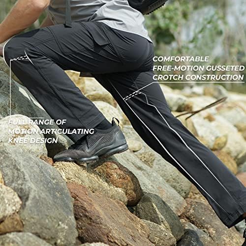 Kastking With Crest Ribolov Pješačke hlače, vodovodne lagane muške putne penjanje hlače, upf 50+ Stretch materijal
