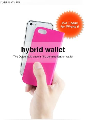 Araree Hybrid Novčanik za nošenje za iPhone 5 / 5S - Maloprodajna ambalaža - ružičasta