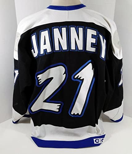 1998-99 Tampa Bay Lightning Craig Janney 21 Igra izdana POS rabljeni Black Jersey - igra polovno NHL dres