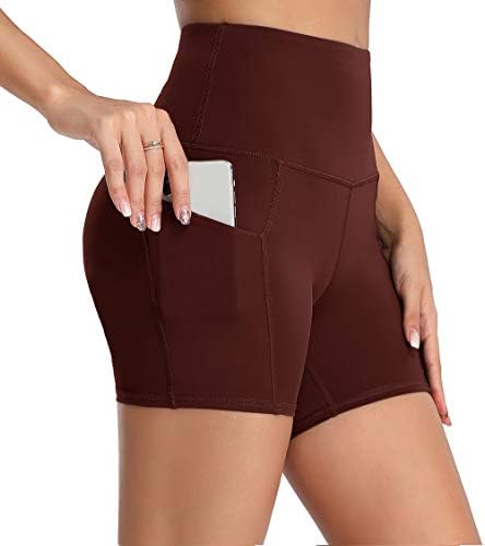 Oaka Ženski kratki bočni džepovi sa visokim strukom Trčanje sportskih kratkih hlača 4