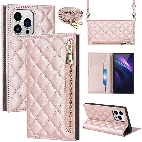 Xyx torbica za novčanik za iPhone 11 Pro Max, naramenice preko ramena luksuzna izdržljiva PU kožna torbica sa patentnim zatvaračem