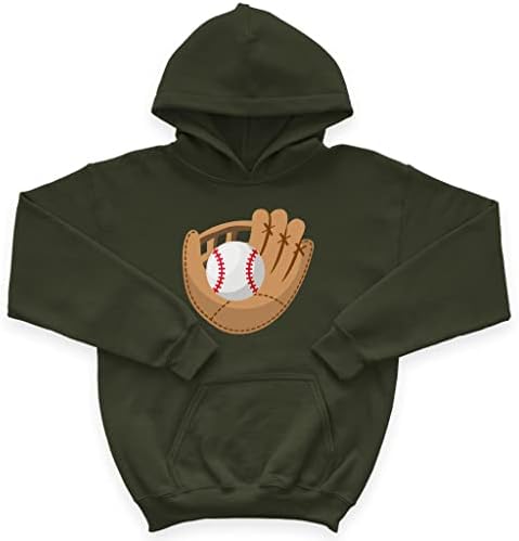 Baseball rukavica i lopta Dečje spužva Fleece Hoodie - Sport Dečija Hoodie - Grafički kapuljač za decu