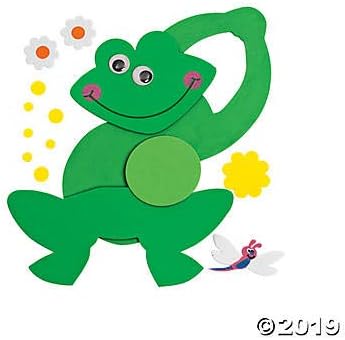FUN Express Frog oblikovani obrtni komplet za oblikovanje - čini 12 - zanat za djecu
