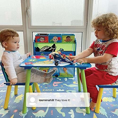 Pzcxbfh 4– dijelni Set za igru za malu djecu uključuje stol i 2 stolice i 6 kutija za odlaganje igračaka
