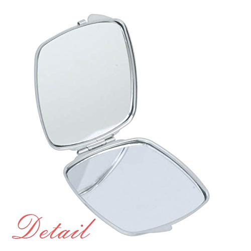 Bijeli Oblaci Sloj Atmosfere Ogledalo Prijenosni Kompaktni Džepni Makeup Dvostrano Staklo