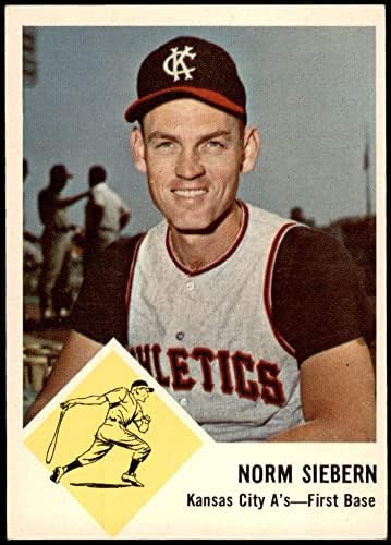 1963. Fleer 17 Norm Siebern Kansas City Athletics ex / mt atletika
