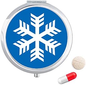 Plava Pahuljica Zimski Sport Okvirna Torbica Za Pilule Džepna Kutija Za Skladištenje Lijekova