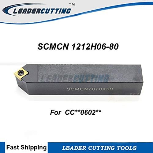 FINCOS SCMCN1212H06 - 80 CNC držač alata za struganje,spoljni alati za okretanje pod uglom od 50, alat za sečenje strugača,za umetke