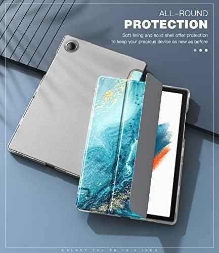 Timovo tanka futrola za karticu Galaxy A8 10,5 Case 2022 SM-X200 / SM-X205, SM-X205, SMS-X205, Hard Back TRI-preklopna zaštitna futrola