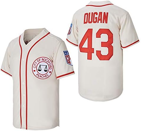 Mladi 43 Jimmy Dugan grad Rockford Peaches Ligi svojih filmova klinca Bejzbol dres prošivena