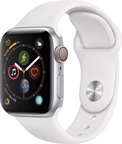 Apple Watch serija 4 - srebrna aluminijska futrola sa belim sportskim opsegom